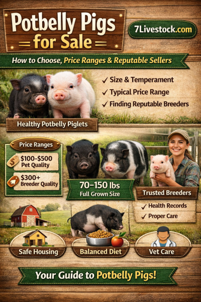Potbelly pigs for sale