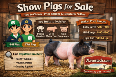show pigs for sale
