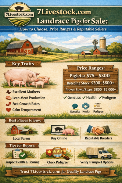 Landrace pigs for sale 
